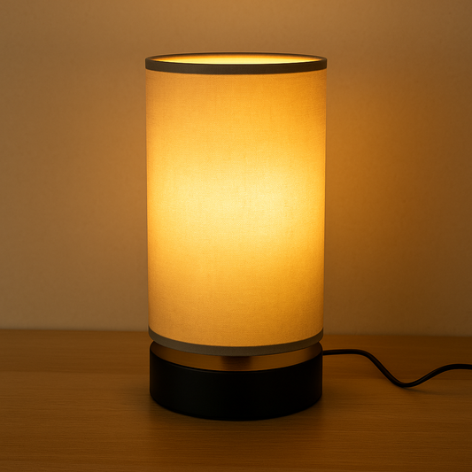 Modern Minimalist Fabric Warm Light Desk Lamp