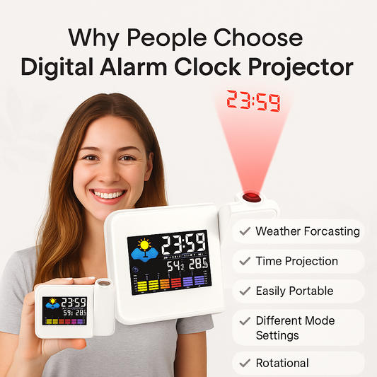 Color LCD Digital Projection Alarm Clock