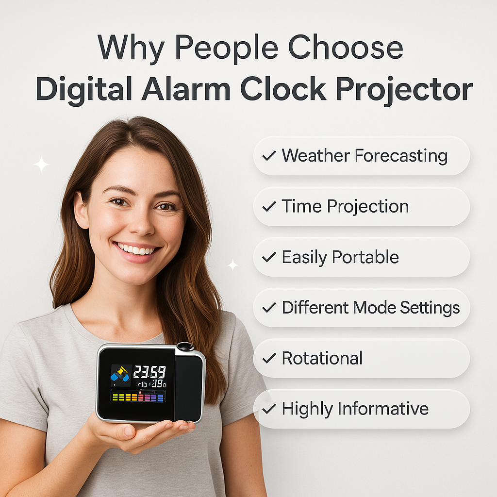 Color LCD Digital Projection Alarm Clock
