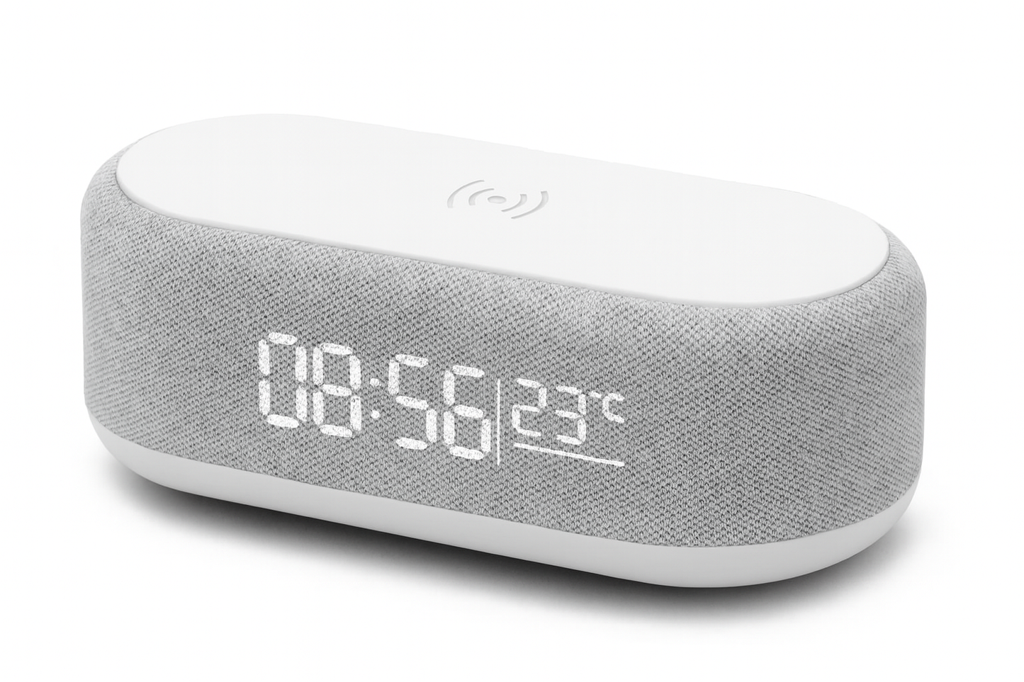 4-in-1 Wireless Charging Digital Alarm Clock with LED Display