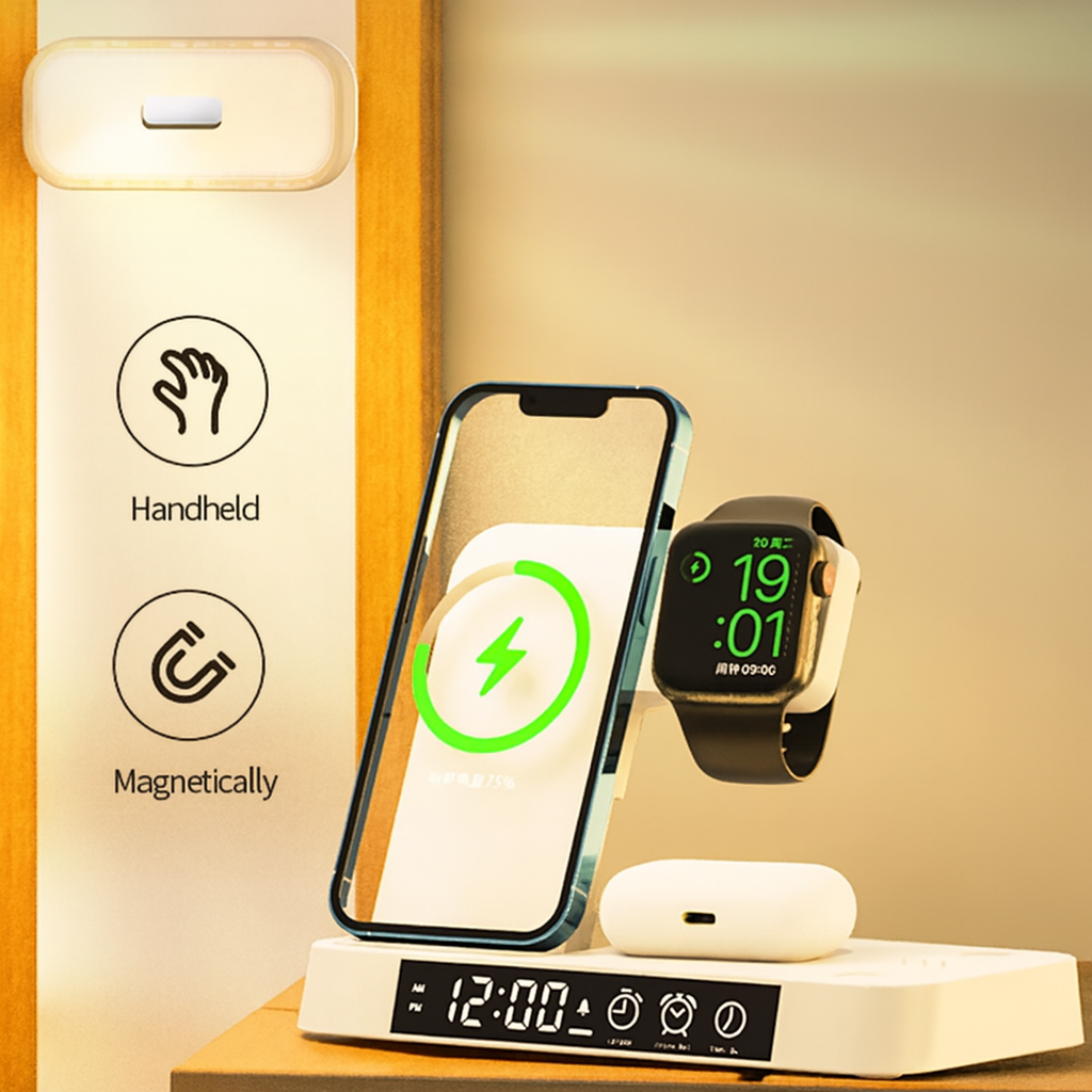 4 in 1 Fast Wireless Charging Station