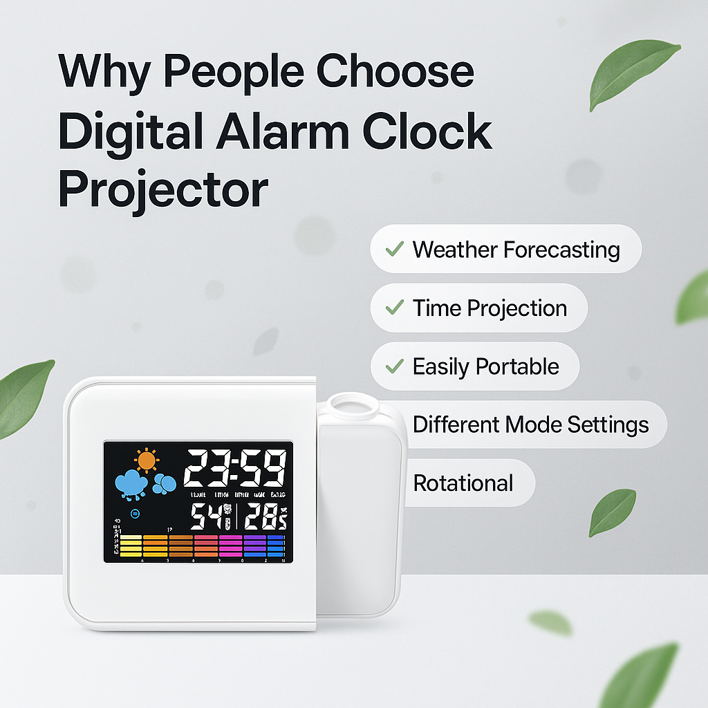 Color LCD Digital Projection Alarm Clock